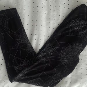 Lularoe Halloween Spiderweb leggings
